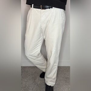 H&M White Corduroy Chino’s